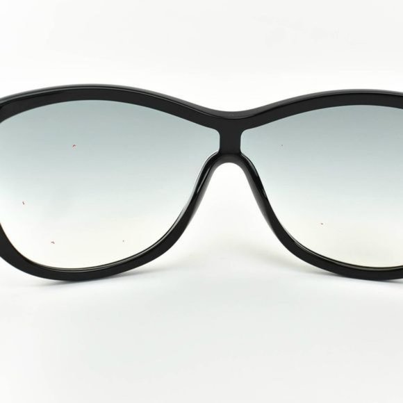 CHANEL: Black/Navy Blue, Tweed & CC Sunglasses de main image 7